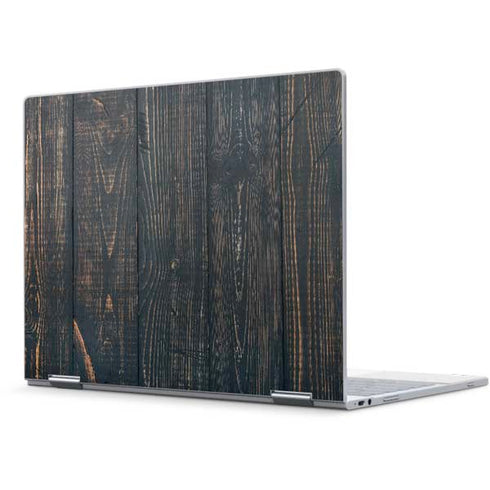 Black Painted Wood Pixelbook Skin